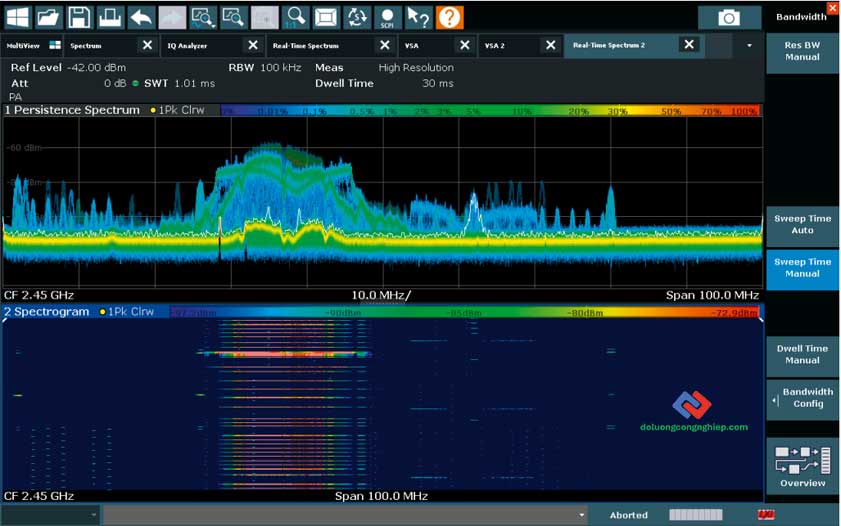 Real-time-spectrum-of-the-ISM-band-at-2.4-GHz